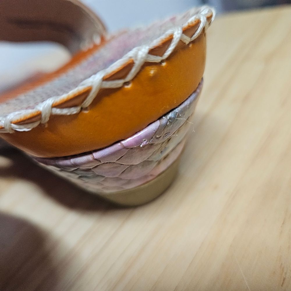 Spring Step L'Artiste Vardi women’s Leather Floral Sandals wedge comfort size 9 - Picture 6 of 12